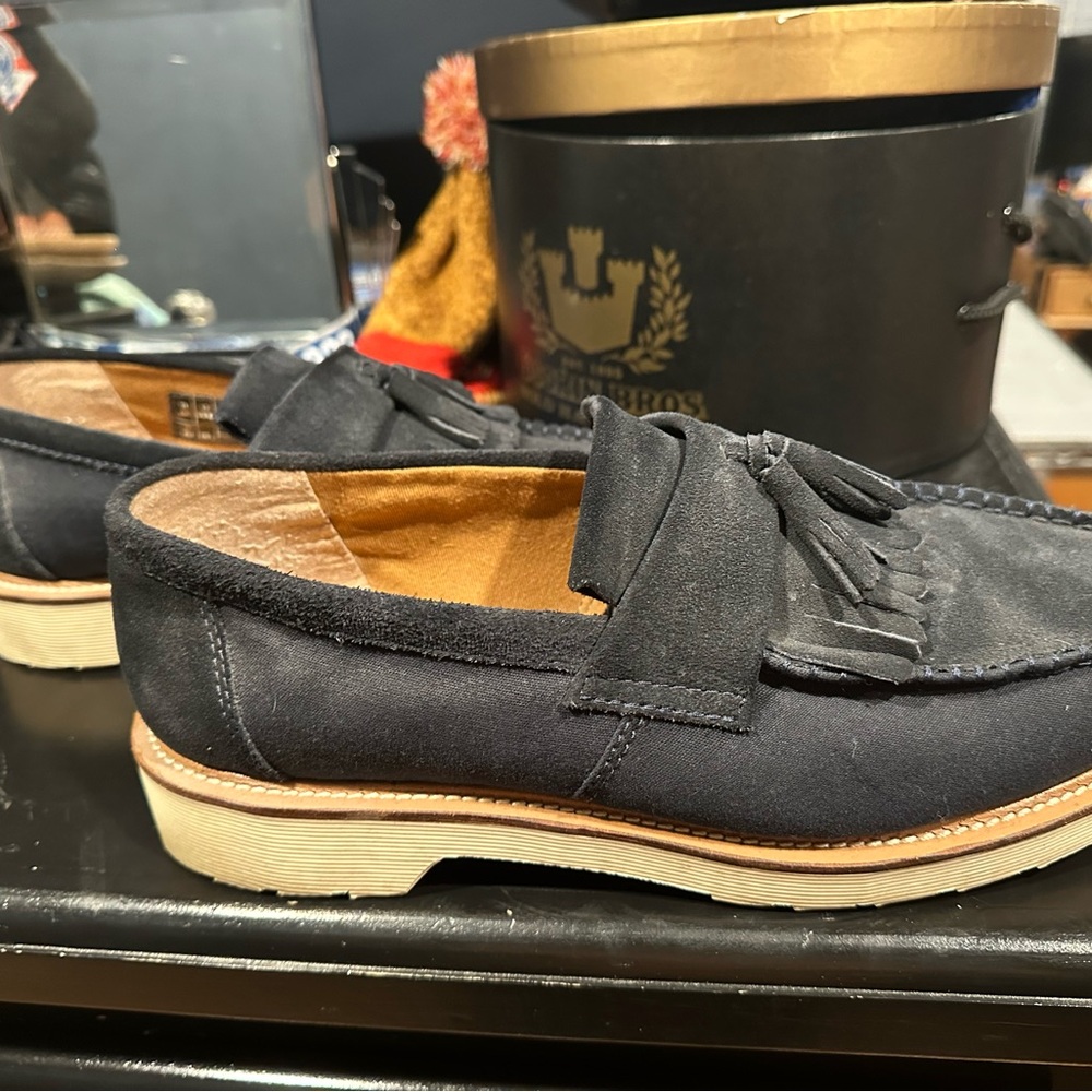 Dr. Martens Black Suede Tassel Loafers - Picture 7 of 8